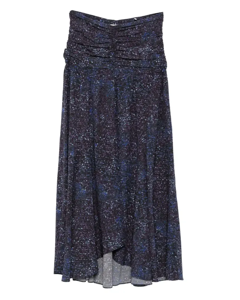 Isabel Marant Syana Rock mit Raffungen - Blau Blau