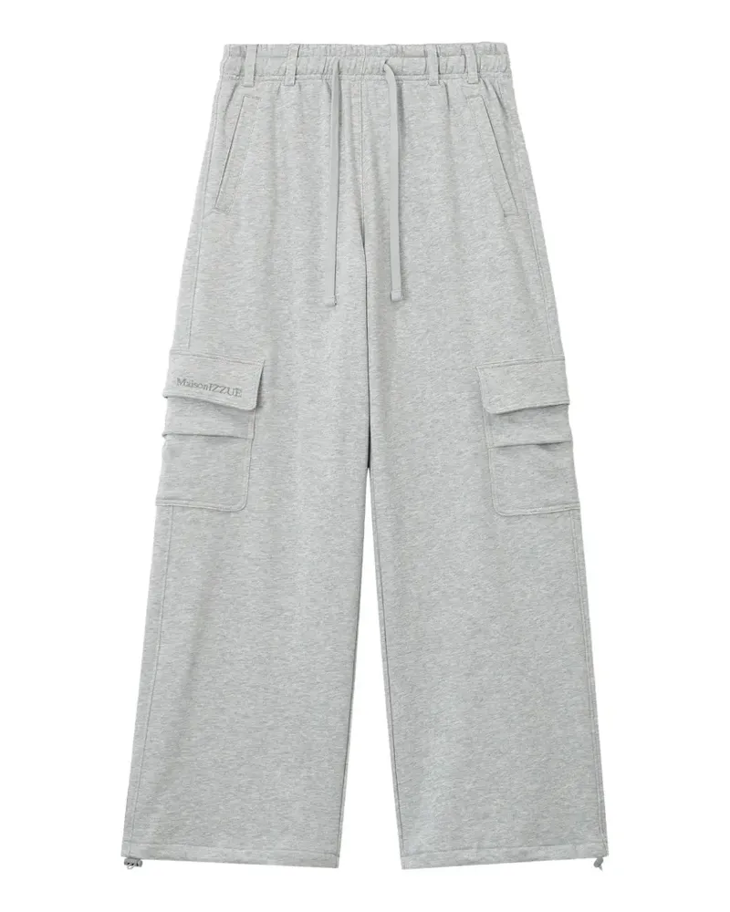 Izzue drawstring cargo track pants - Grau Grau