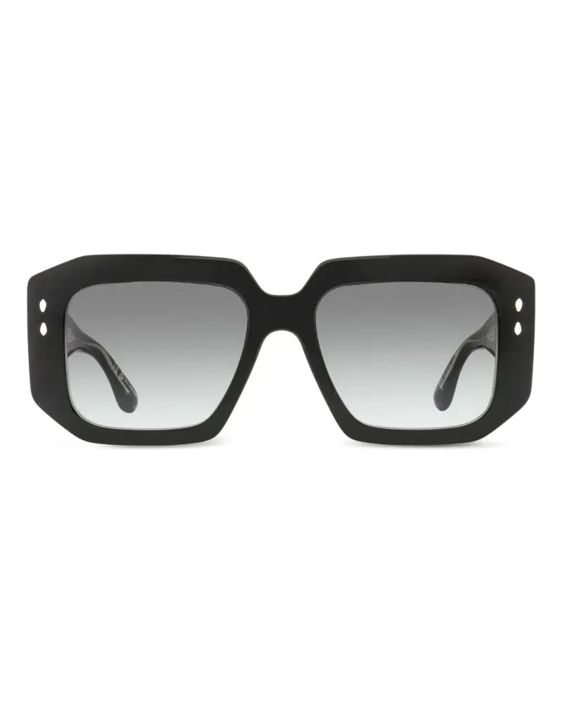 Isabel Marant Lizzy rectangular-frame sunglasses - Schwarz Schwarz