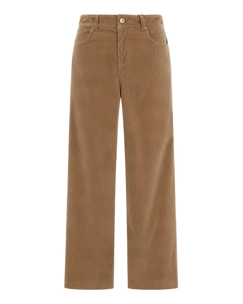 Max Mara Straight-Leg-Hose aus Cord - Braun Braun