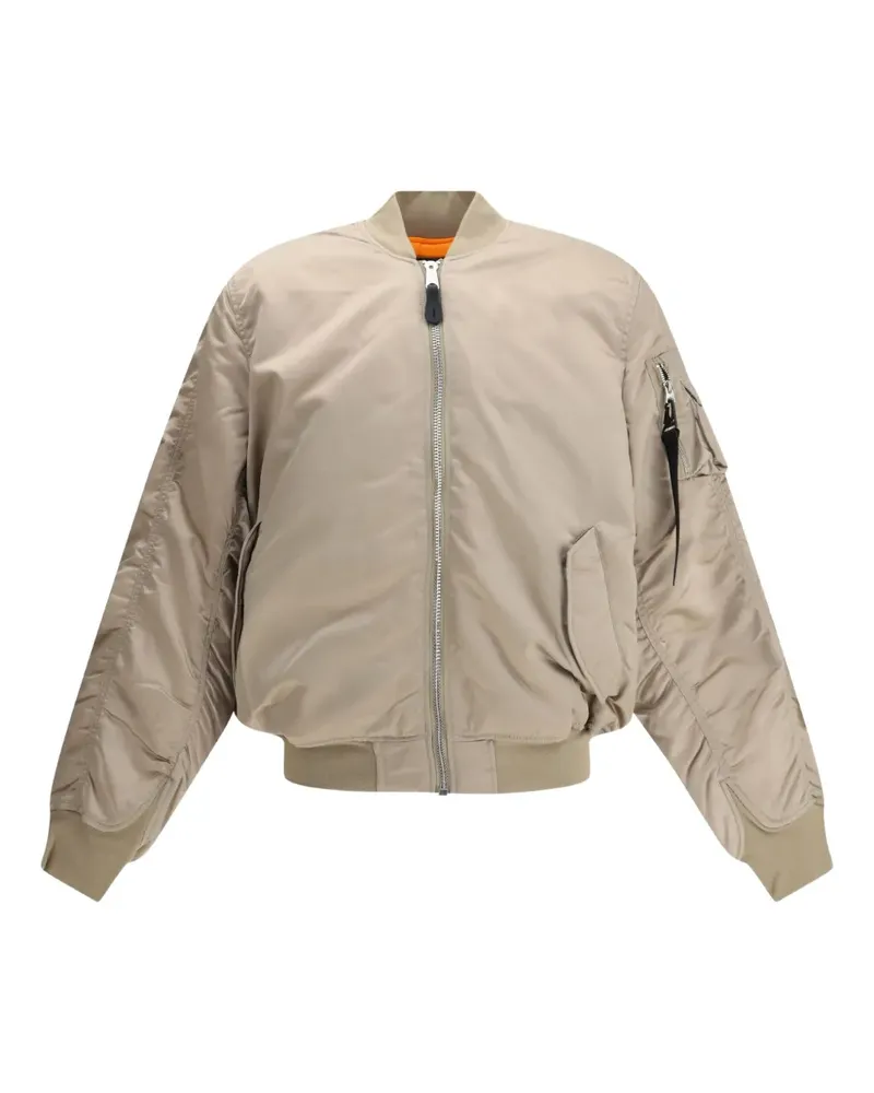 Alpha Industries Bomberjacke mit Reißverschluss - Nude Nude