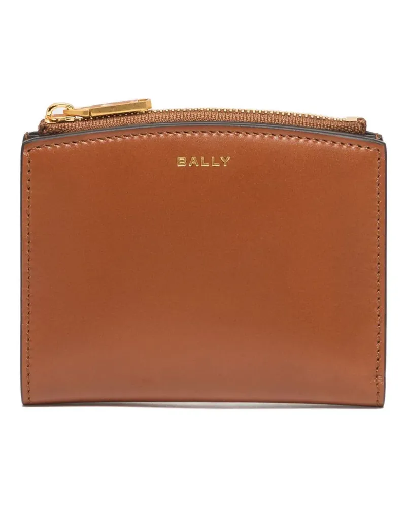 Bally Althea logo-detail leather wallet - Braun Braun