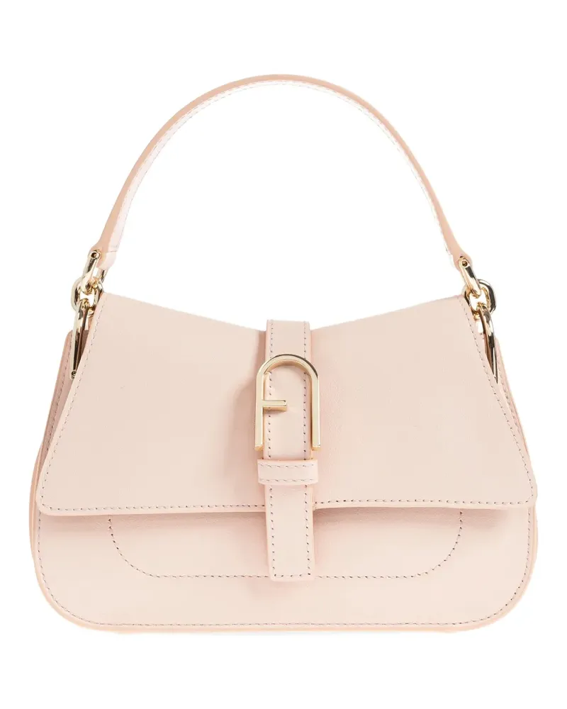Furla mini Flow buckle leather tote bag - Rosa Rosa