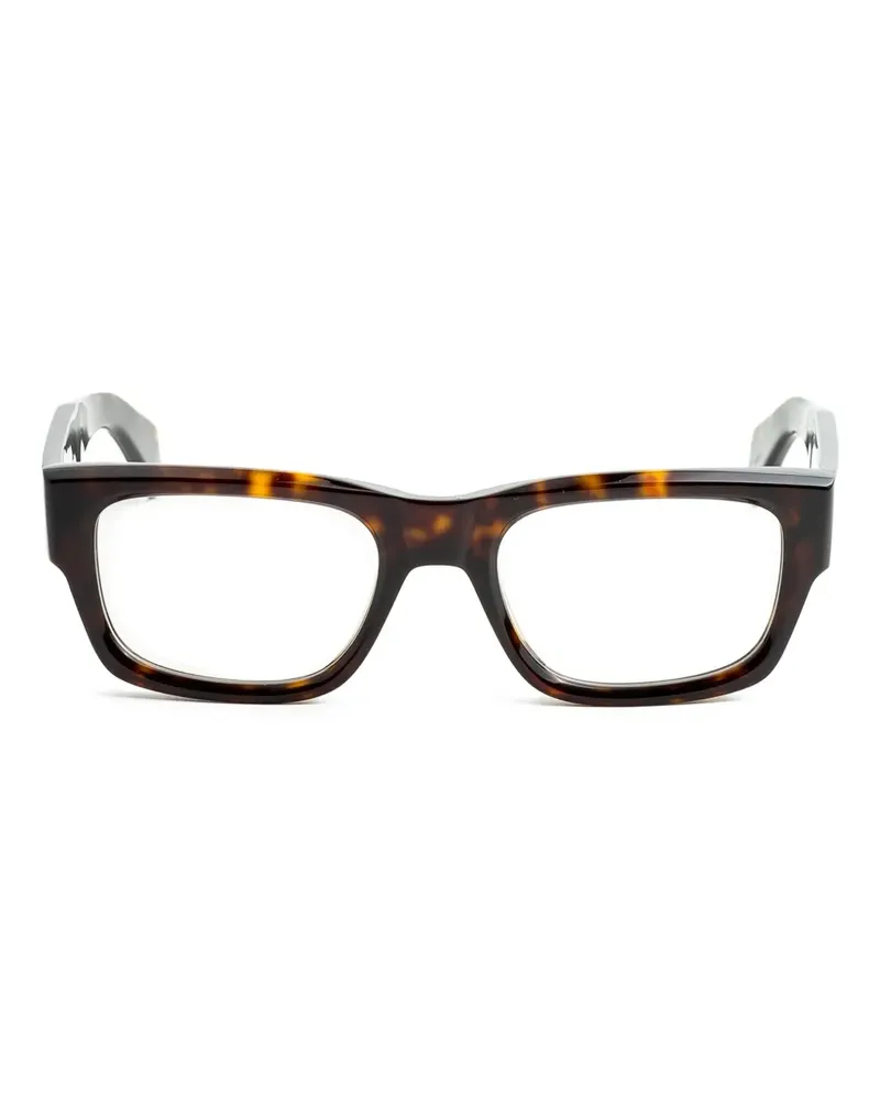 Cutler and Gross Brille mit eckigem Gestell - Braun Braun