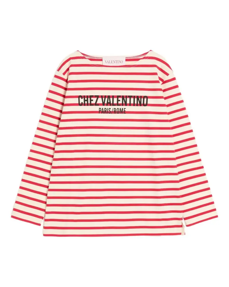 Valentino Garavani Langarmshirt mit Chez-Print - Nude Nude