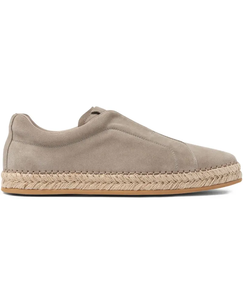 Scarosso Espadrilles aus Wildleder - Grau Grau