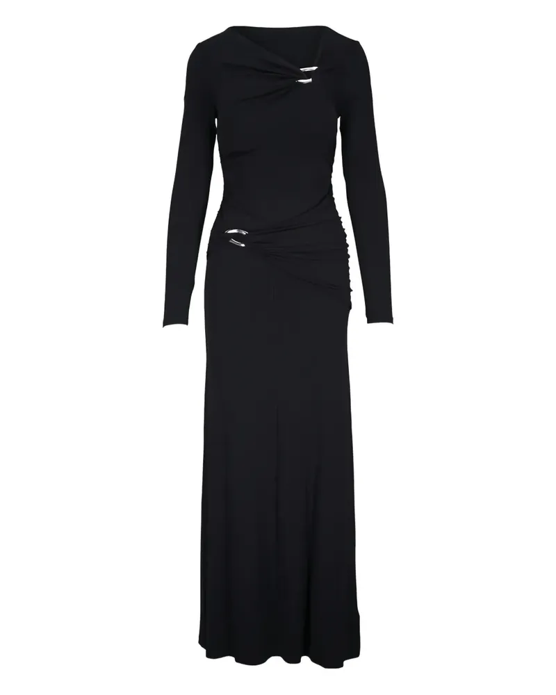 Veronica Beard Viela long-sleeve ruched maxi dress - Schwarz Schwarz