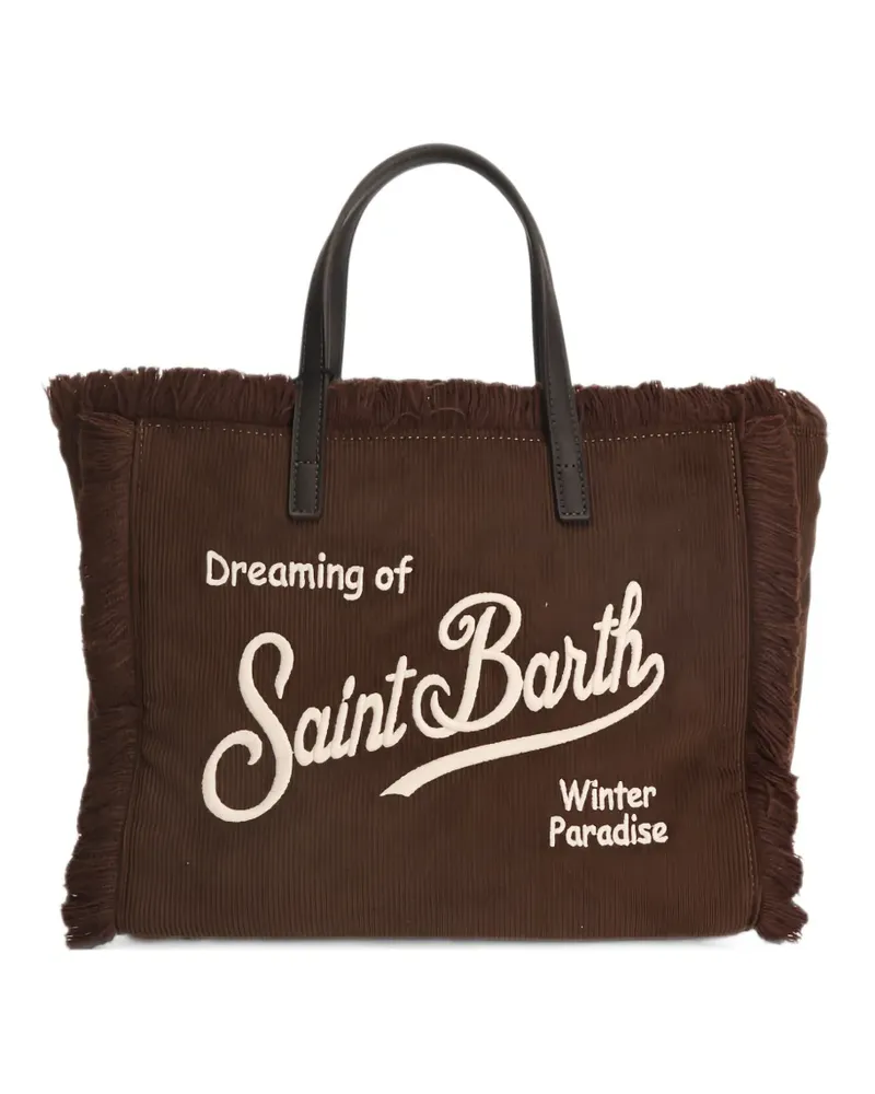 MC2 Saint Barth Colette corduroy fringed tote bag - Braun Braun