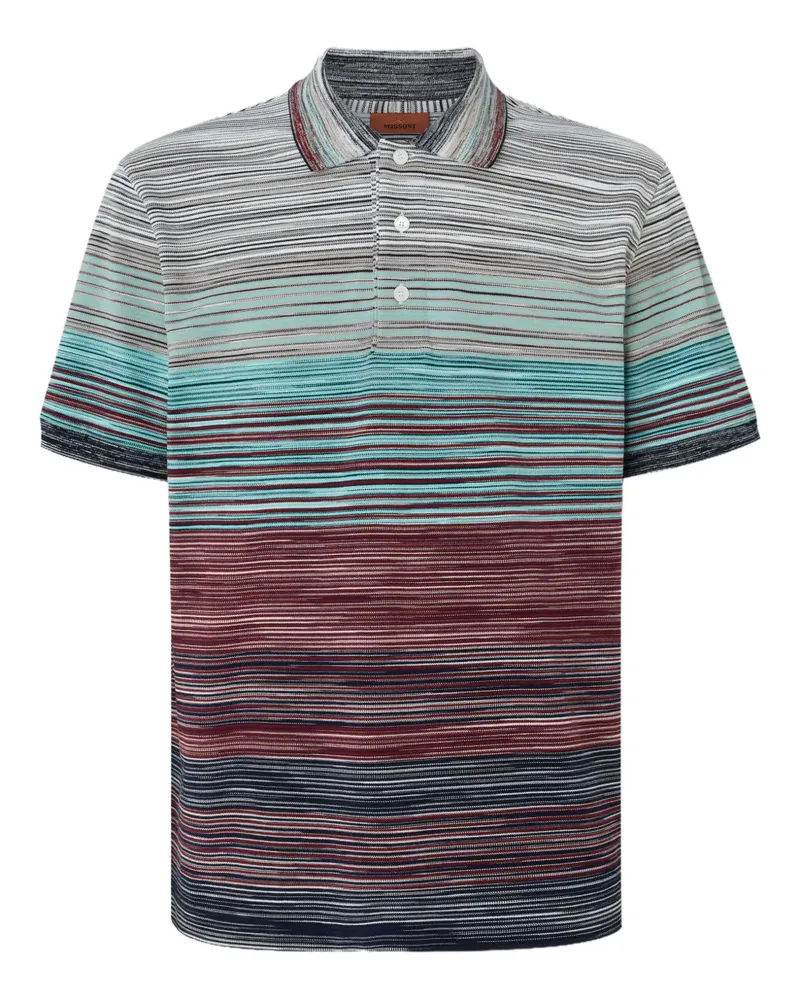Missoni Gestreiftes Poloshirt - Rot Rot
