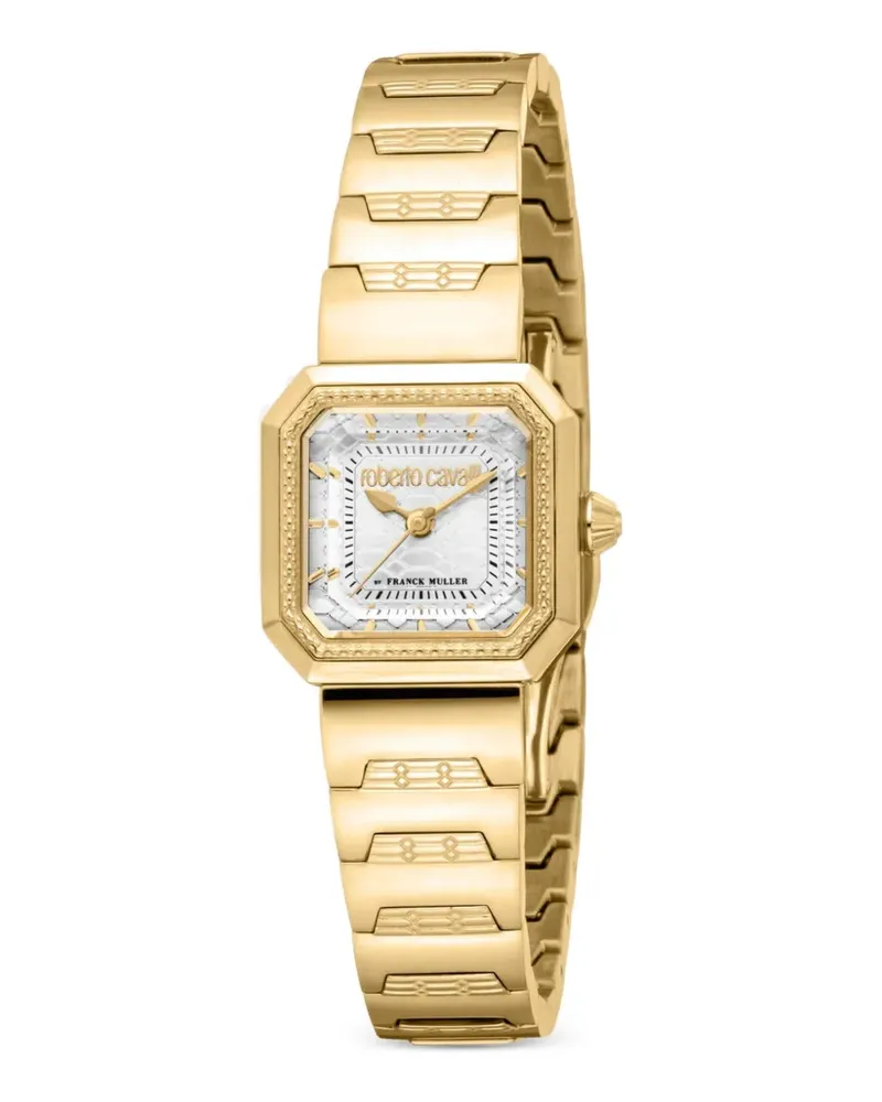 Roberto Cavalli Armbanduhr mit achteckigem Gehäuse 18mm - Weiß Weiß
