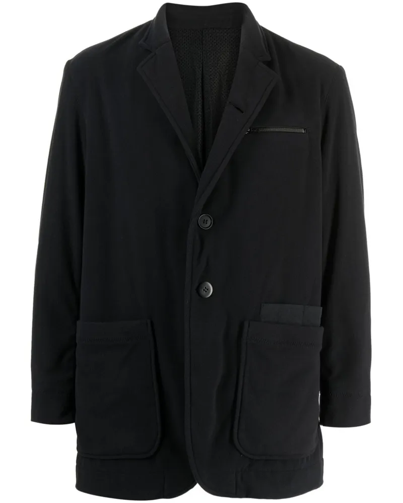 Undercover Sakko mit Logo-Applikation - Schwarz Schwarz