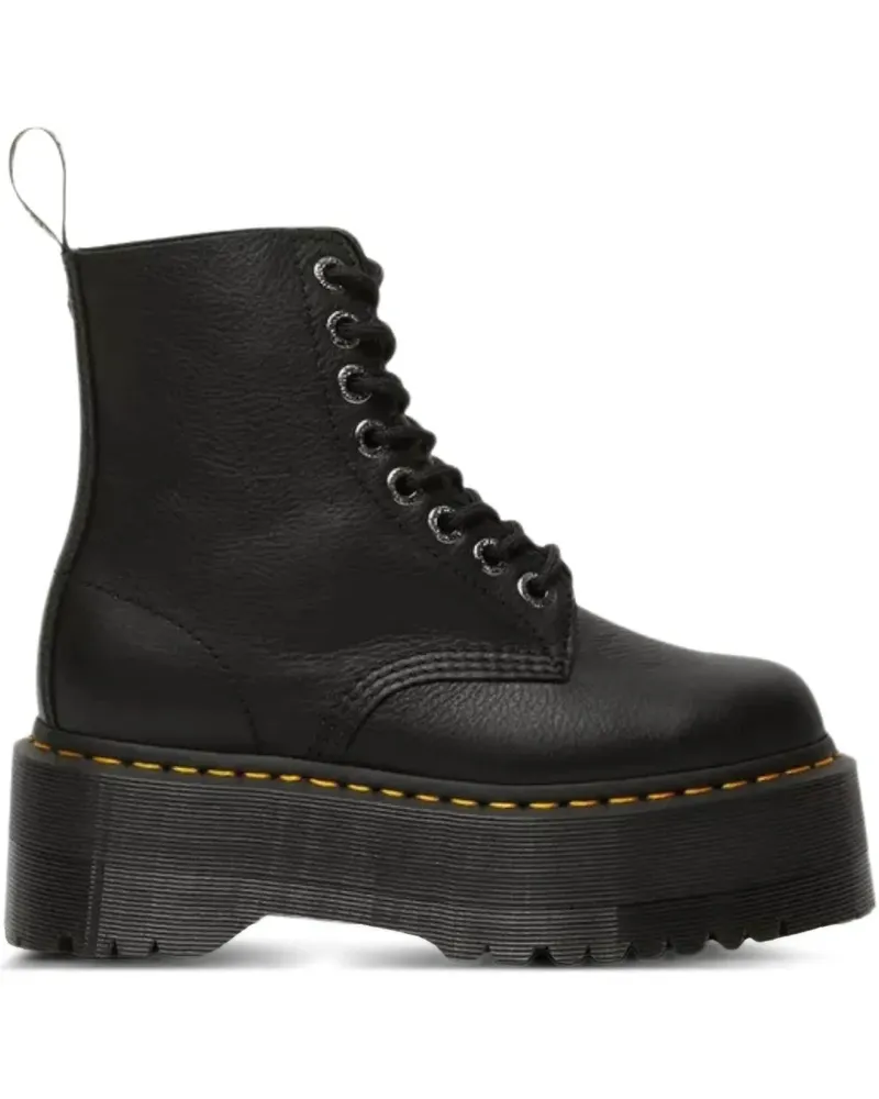 Dr.Martens Schnürstiefel mit Plateau - Schwarz Schwarz