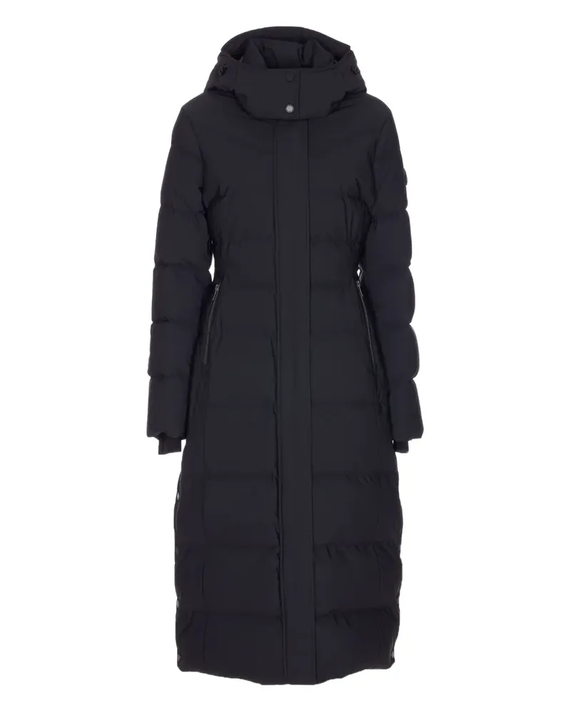 Moose Knuckles Parka mit Logo-Patch - Schwarz Schwarz