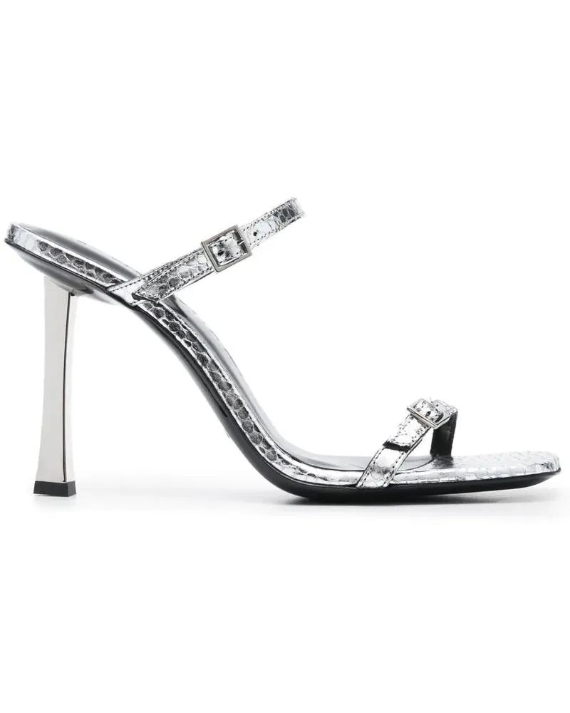 by FAR Metallische Flick Sandalen 90mm - Silber Silber