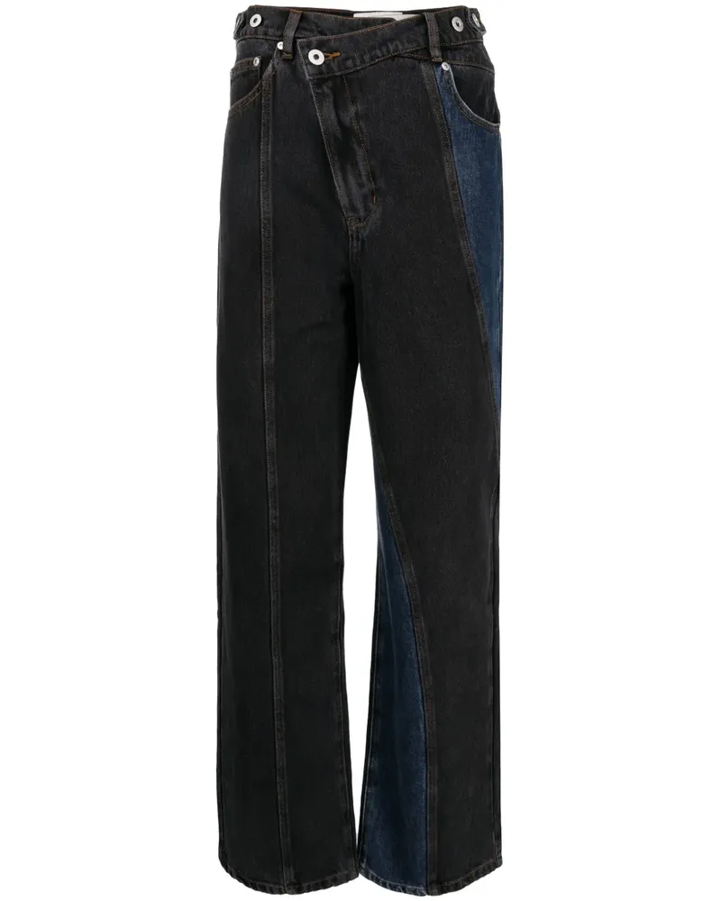 Feng Chen Wang Asymmetrische Jeans - Blau Blau
