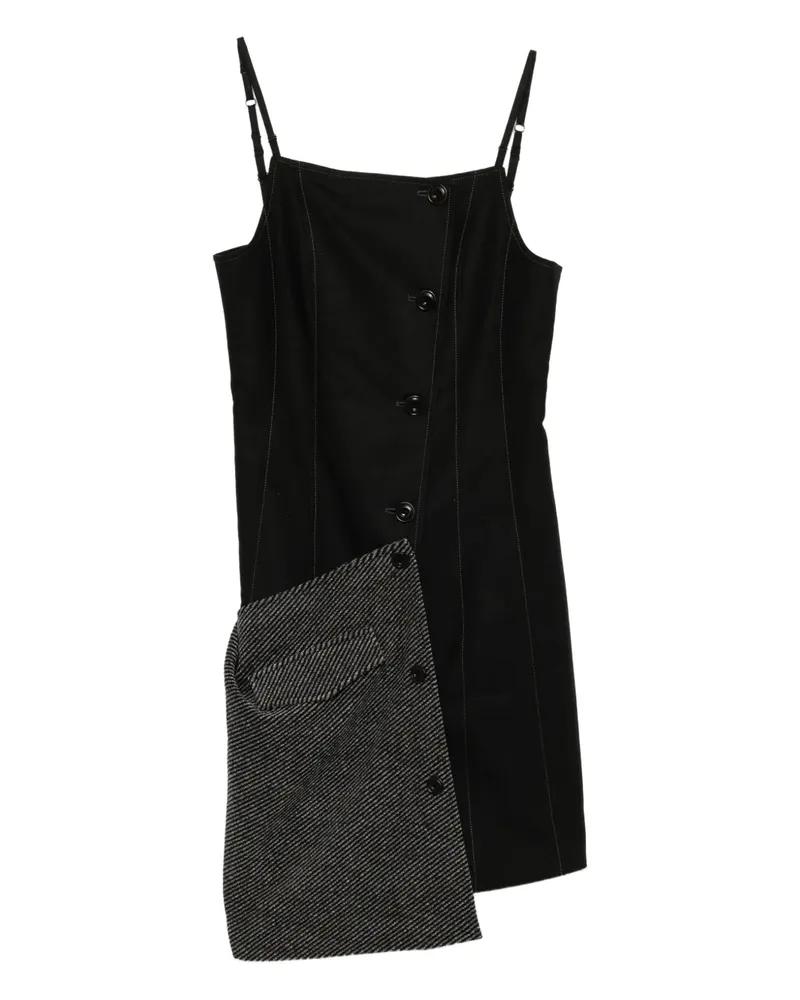 Andersson Bell patchwork dress - Schwarz Schwarz