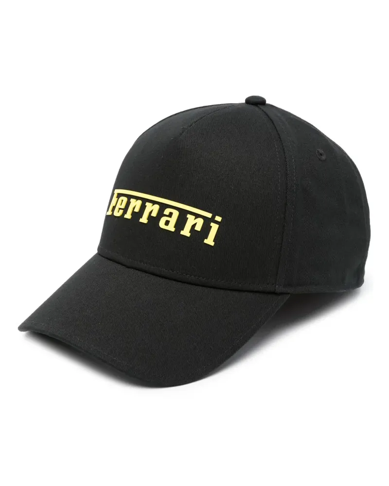 Ferrari Baseballkappe mit Logo-Prägung - Schwarz Schwarz