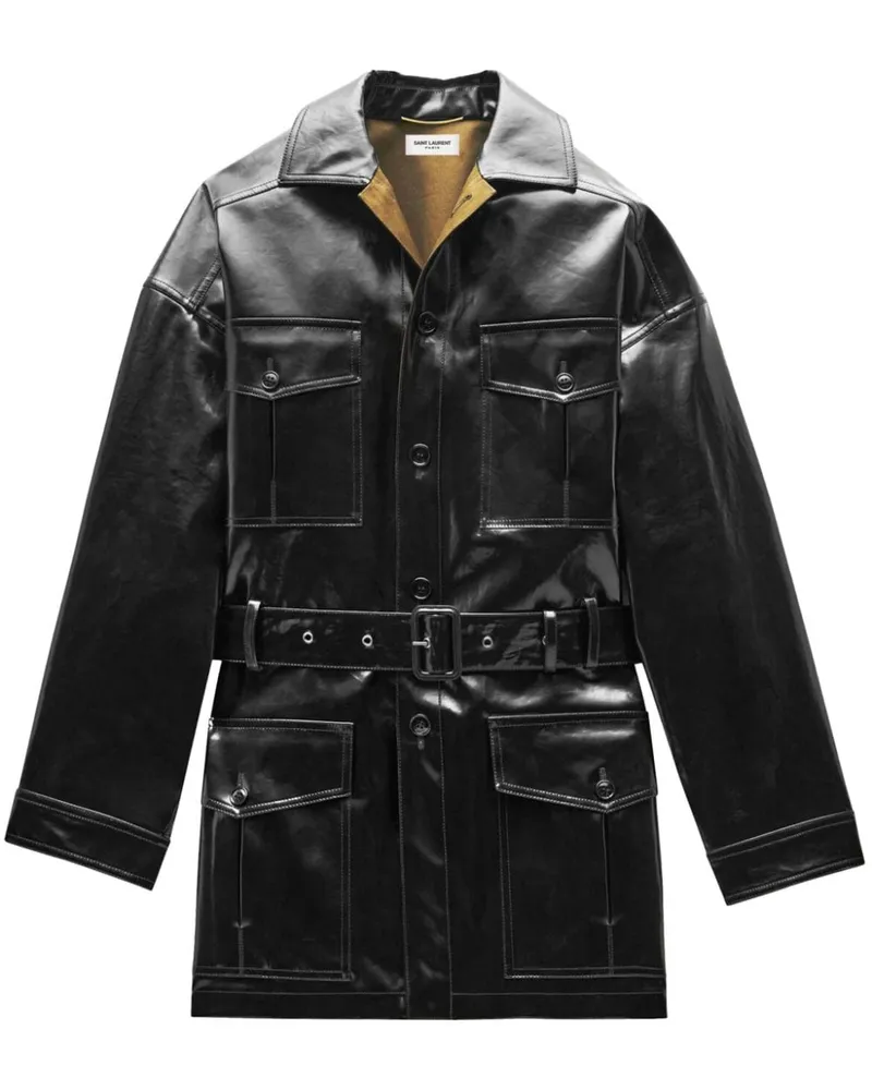 Saint Laurent Saharienne Jacke - Schwarz Schwarz