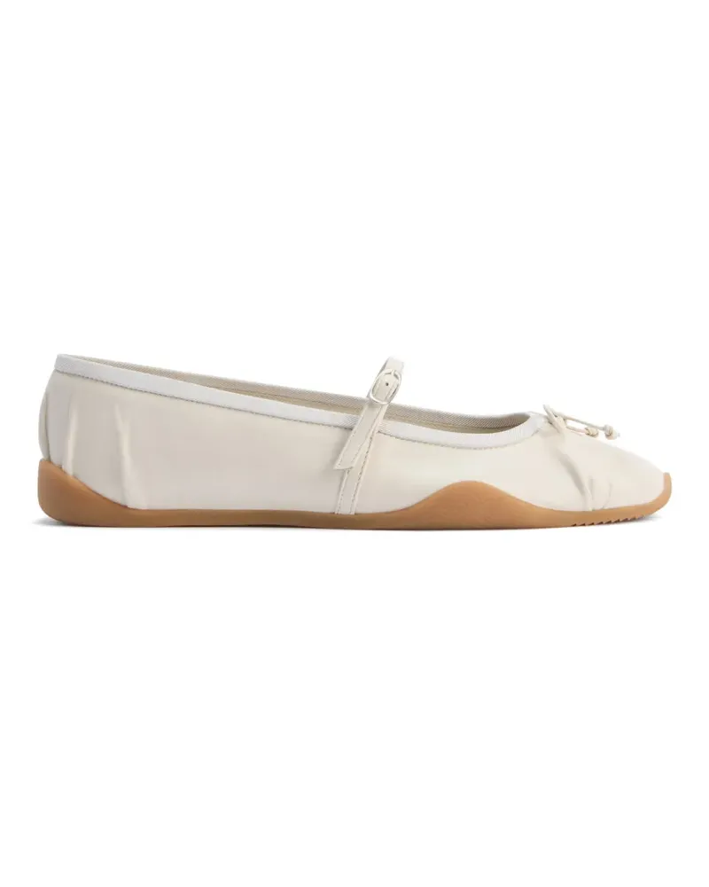 Giuseppe Zanotti Mary Janes mit Schleifenriemen - Weiß Weiß