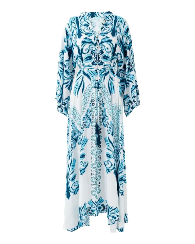 Melissa Odabash Amity baroque-print maxi dress - Weiß Weiß