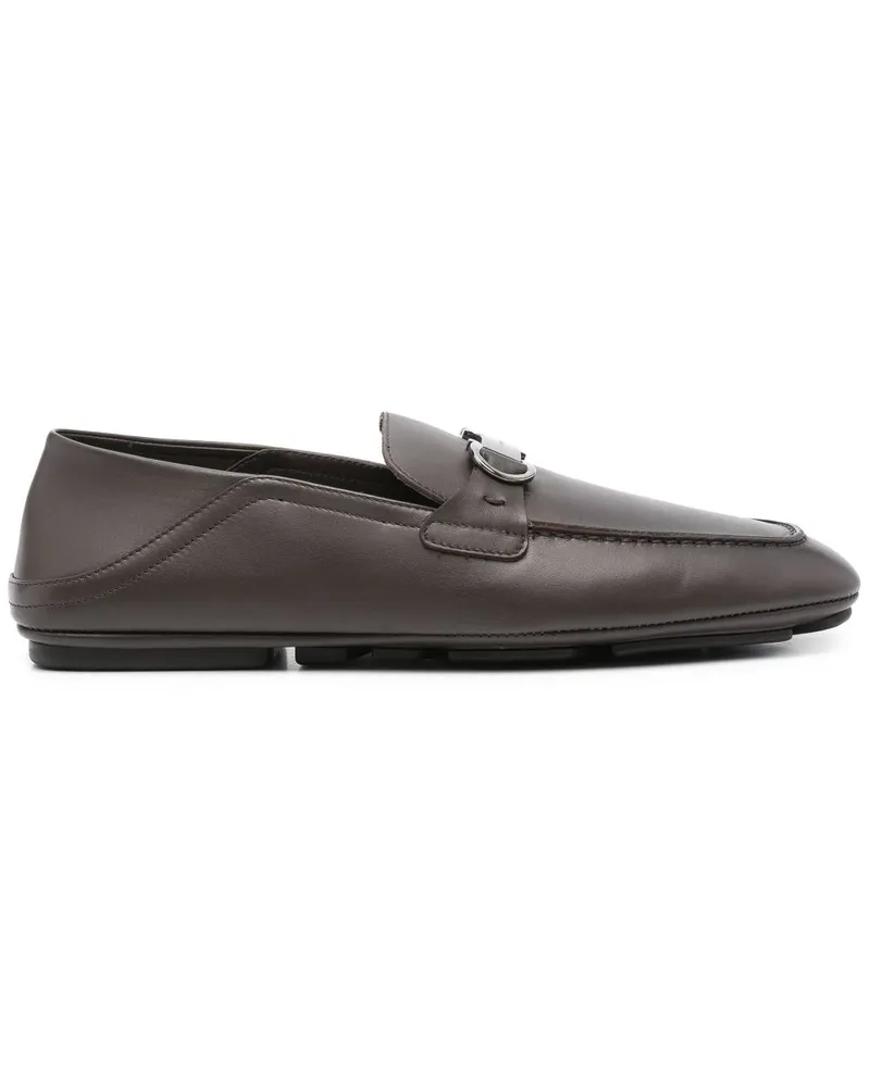 Ferragamo Loafer im Hybrid-Look Braun