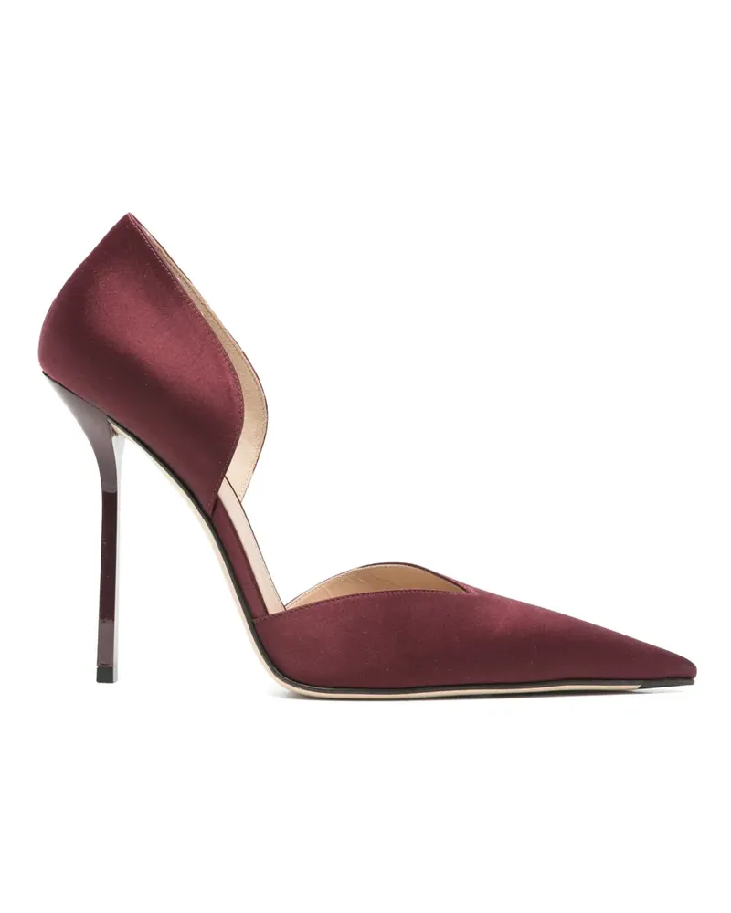 Victoria Beckham Angle d'Orsay Pumps aus Satin - Rot Rot