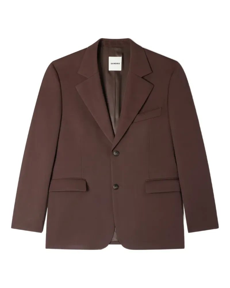 Sandro Jackett im Oversized-Look - Braun Braun