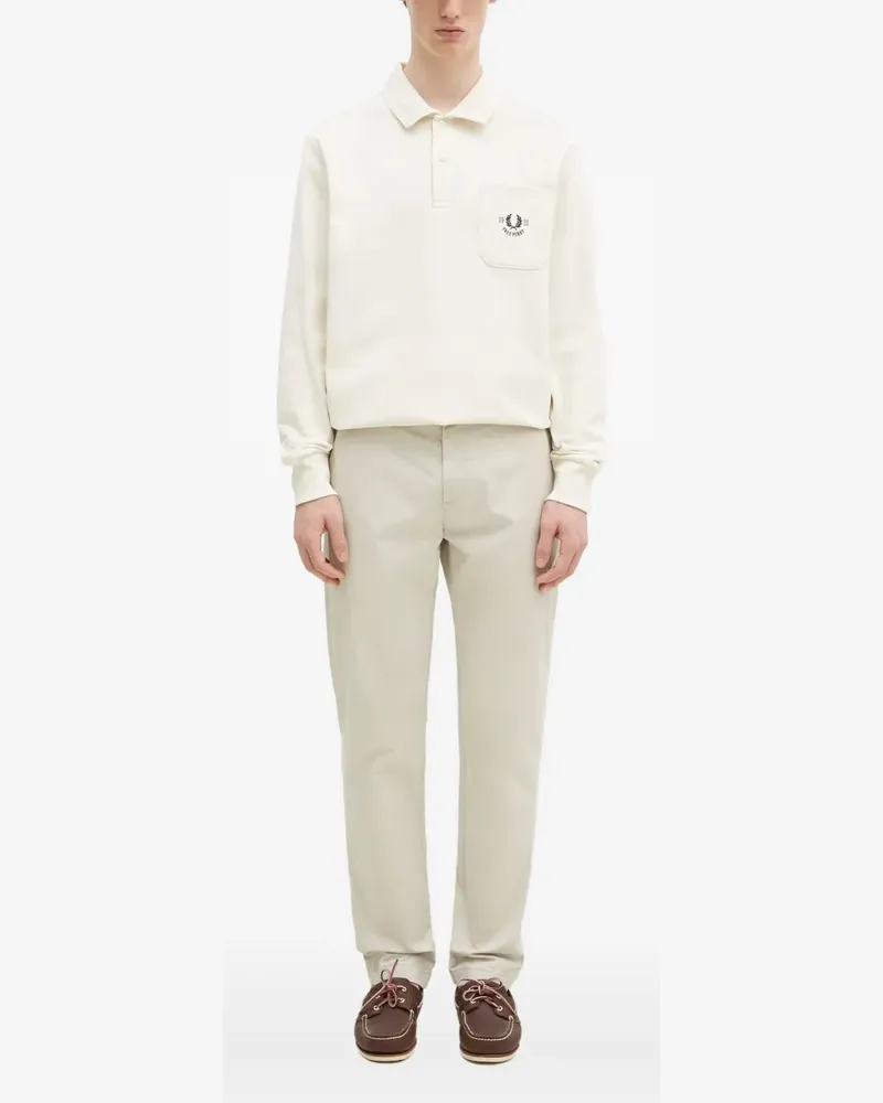 Fred Perry Besticktes Hemd - Weiß Weiß
