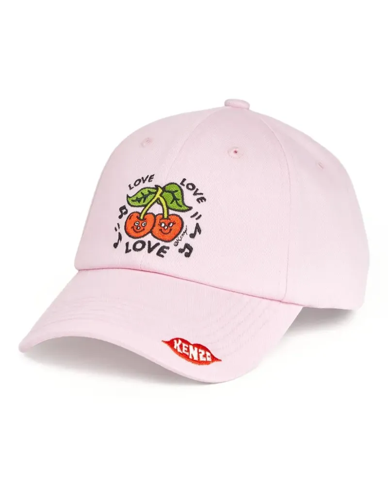Kenzo Loves Baseballkappe mit Stickerei - Rosa Rosa