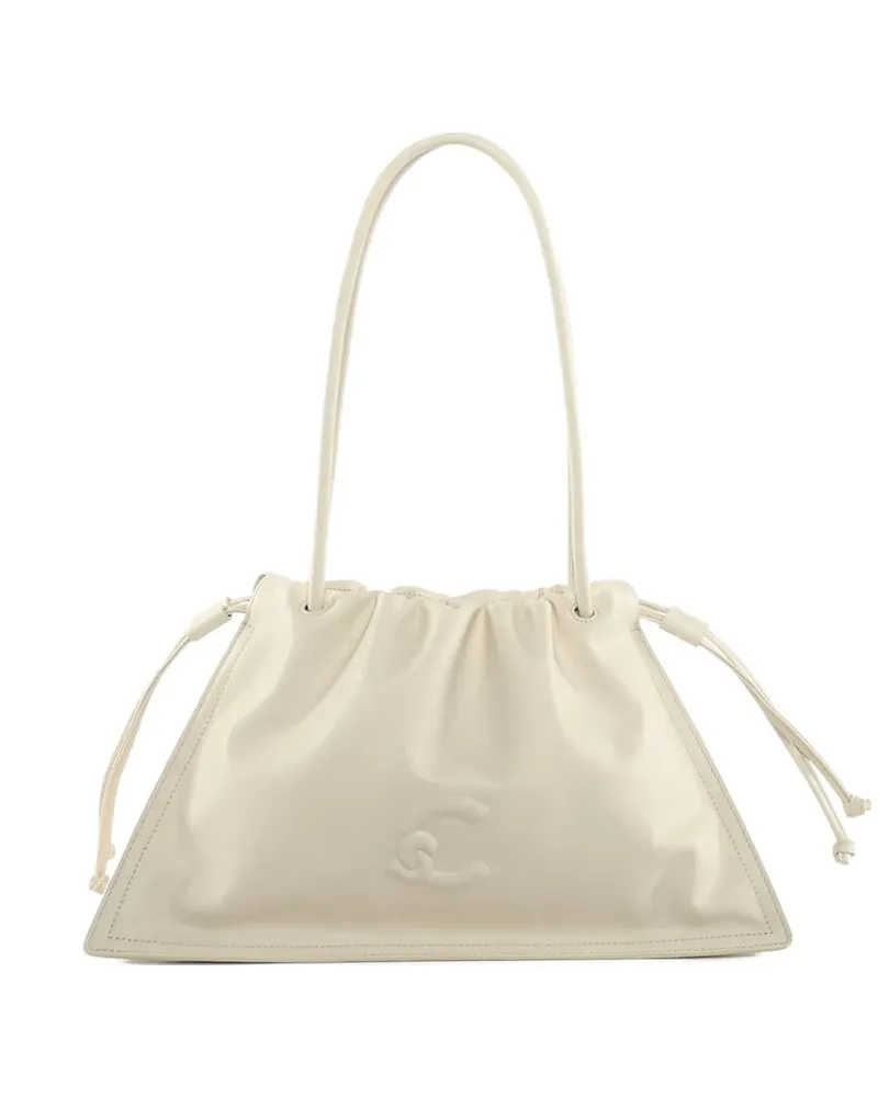 Coccinelle drawstring leather shoulder bag - Nude Nude
