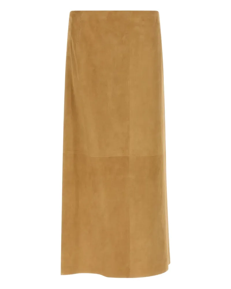 The Row Danas high-waist midi skirt - Braun Braun