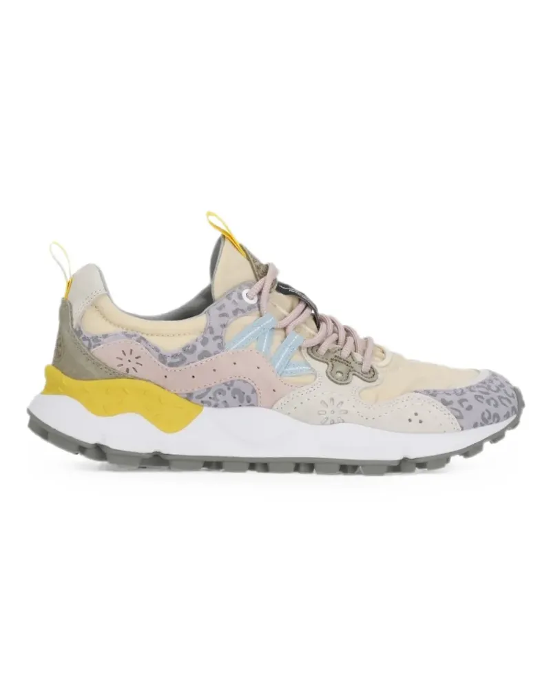 Flower MOUNTAIN Yamano leopard-print sneakers - Nude Nude