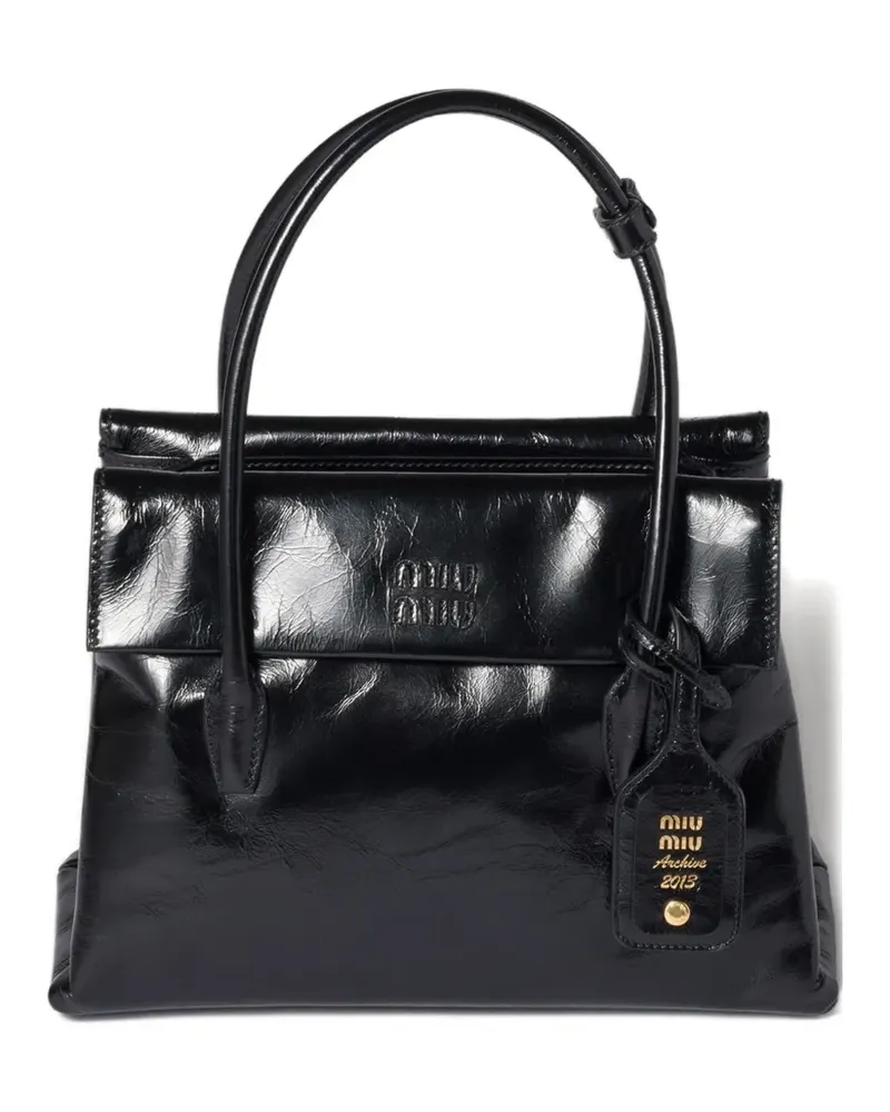 Miu Miu Solitaire Tote Bag - Schwarz Schwarz