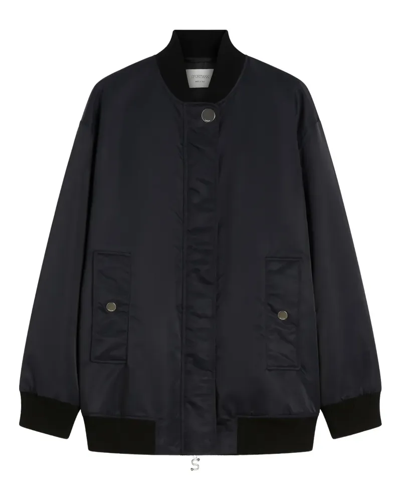 SPORTMAX Bomberjacke mit tiefen Schultern - Schwarz Schwarz