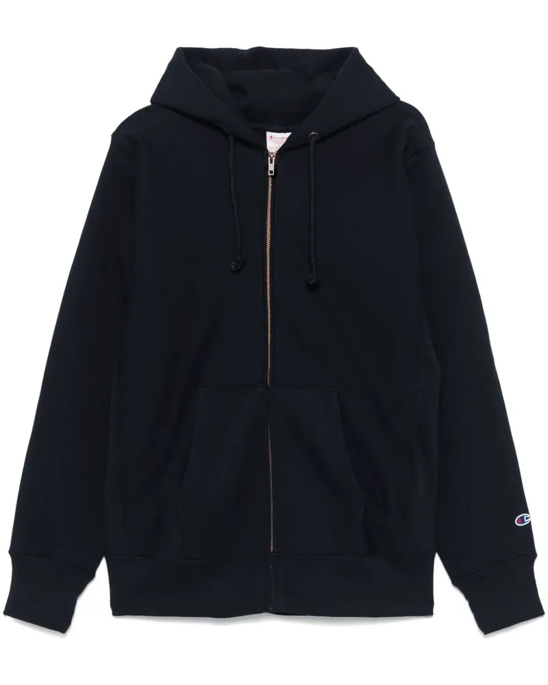 Champion Hoodie mit Logo-Stickerei Blau
