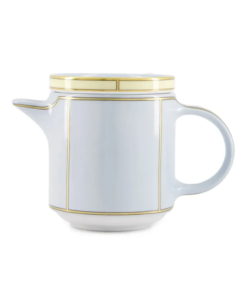 Ginori 1735 Diva Kaffeekanne mit Deckel aus Porzellan - Weiß Weiß