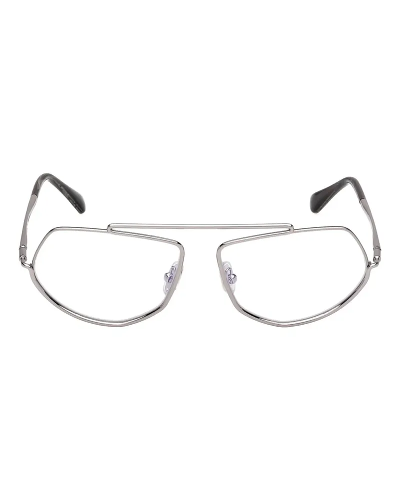 Max Mara Brille mit geometrischem Gestell - Silber Silber