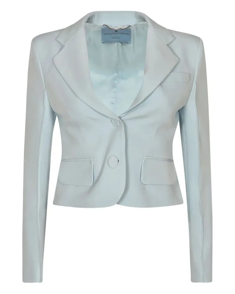 Ermanno Scervino single-breasted cropped jacket - Blau Blau