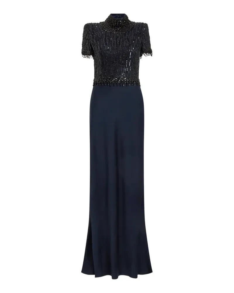 Jenny Packham Trinity Maxikleid - Blau Blau