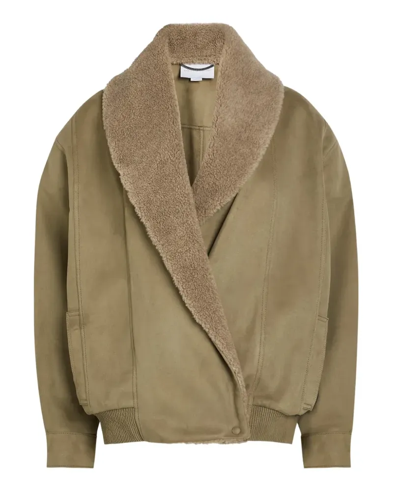 Stella McCartney Jacke aus Faux Shearling - Braun Braun