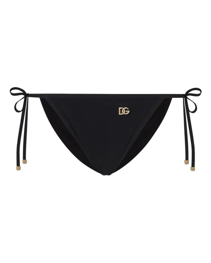 Dolce & Gabbana Bikinihöschen mit Schnürung - Schwarz Schwarz