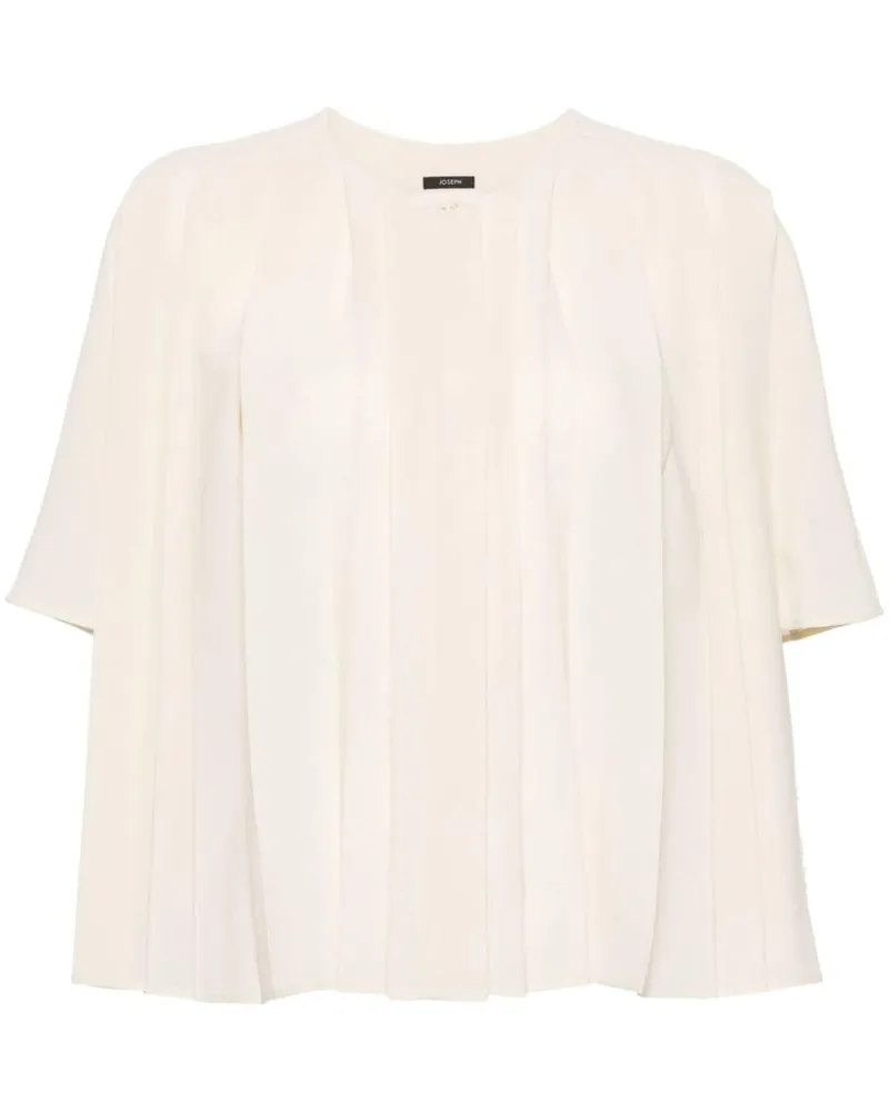 Joseph Kragenlose Bouloi Bluse mit Falten - Nude Nude