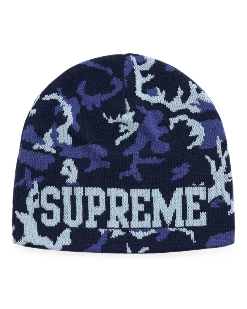 Supreme Being Wendbare Beanie mit Camo-Print - Blau Blau