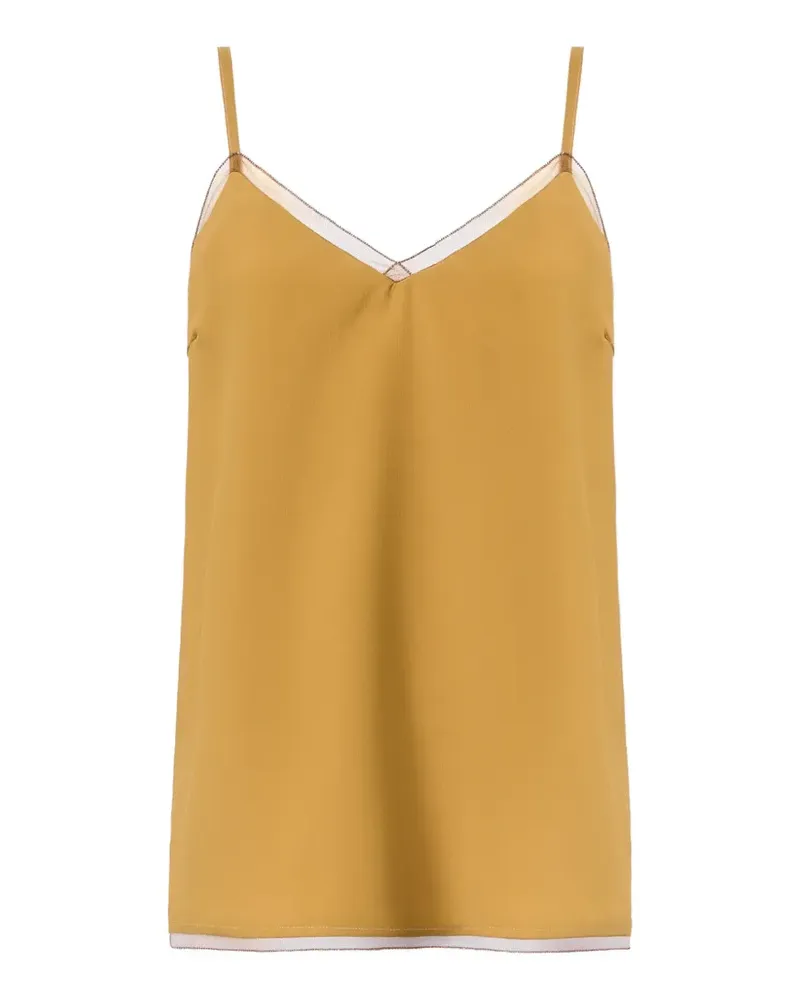 Fabiana Filippi Camisole-Top mit V-Ausschnitt - Gelb Gelb