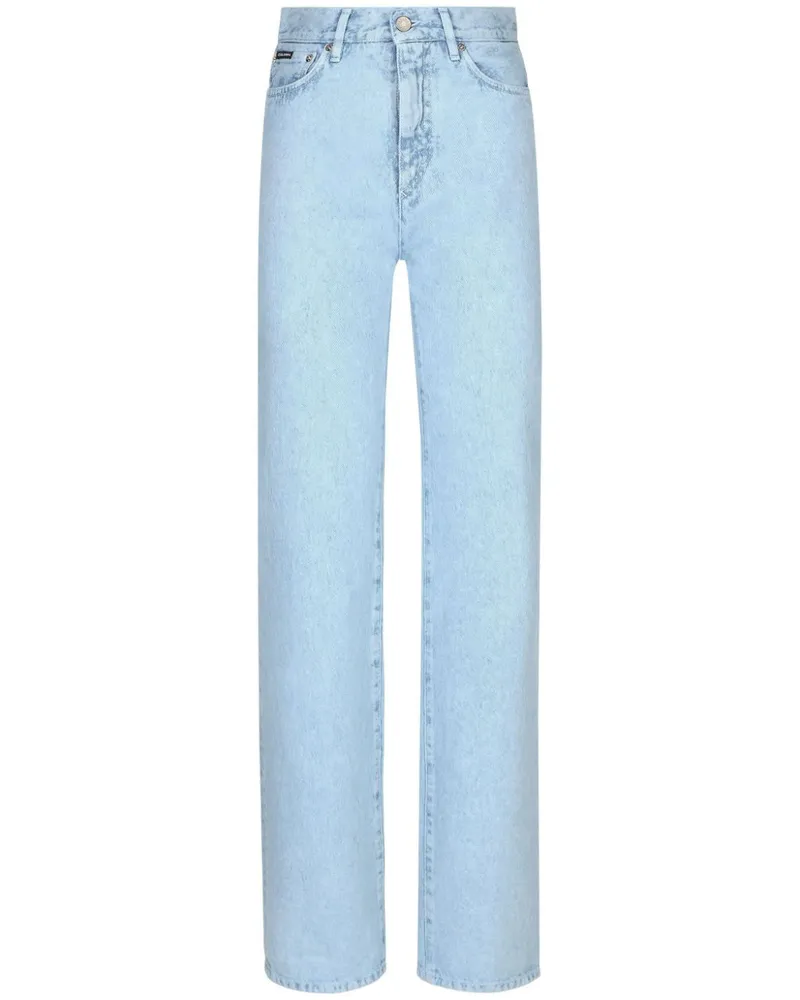 Dolce & Gabbana Jeans mit hohem Bund Blau