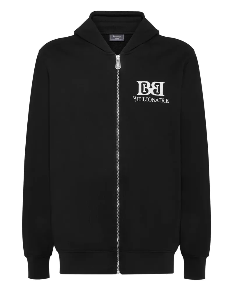 Billionaire Kapuzenjacke mit Logo-Print - Schwarz Schwarz
