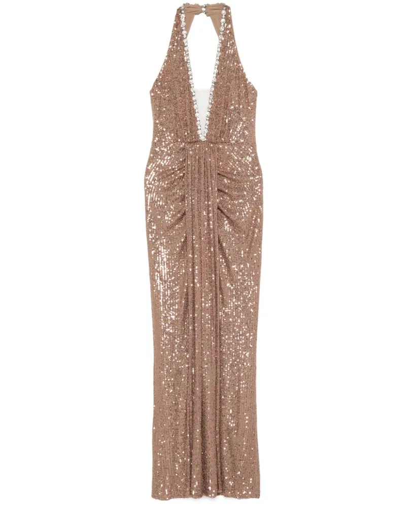 NISSA Maxikleid mit Neckholder - Nude Nude