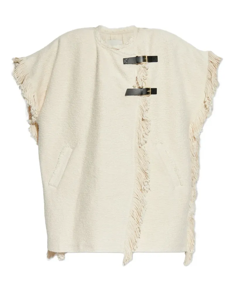 Isabel Marant Greya Mantel mit Fransen - Nude Nude