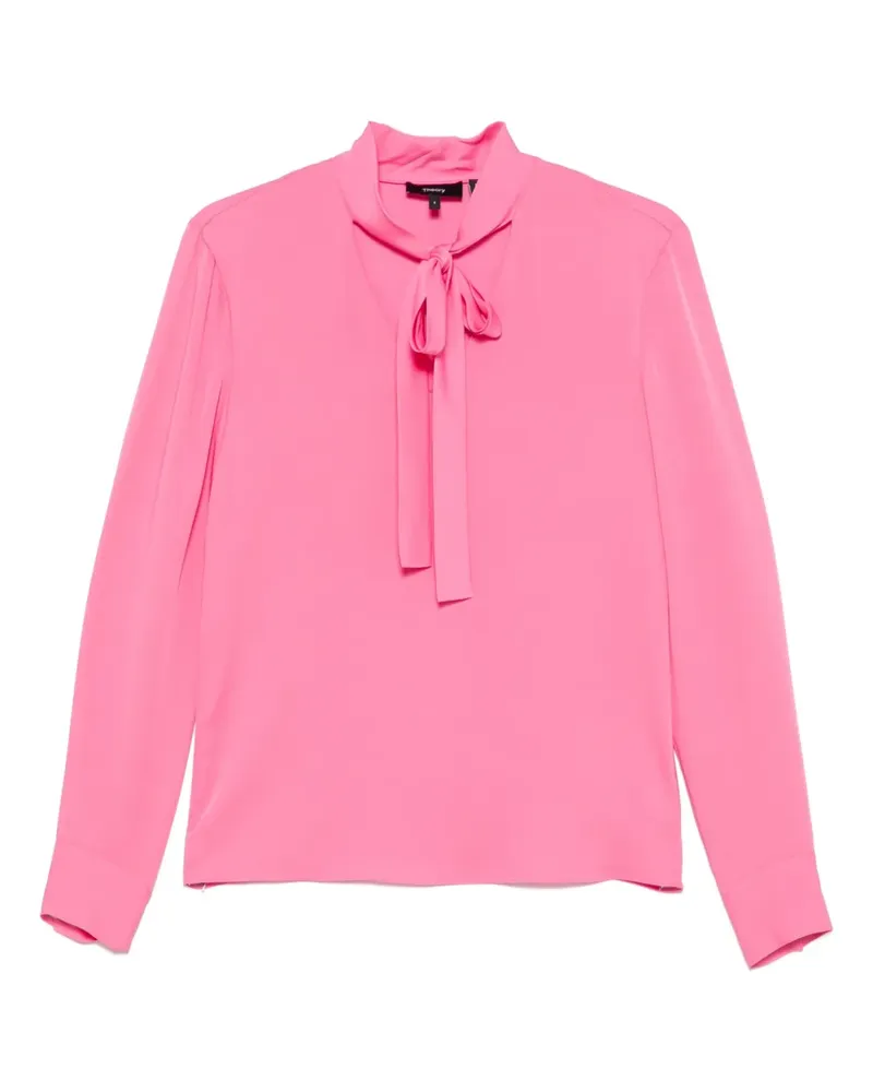 Theory Bluse mit Schleife - Rosa Rosa
