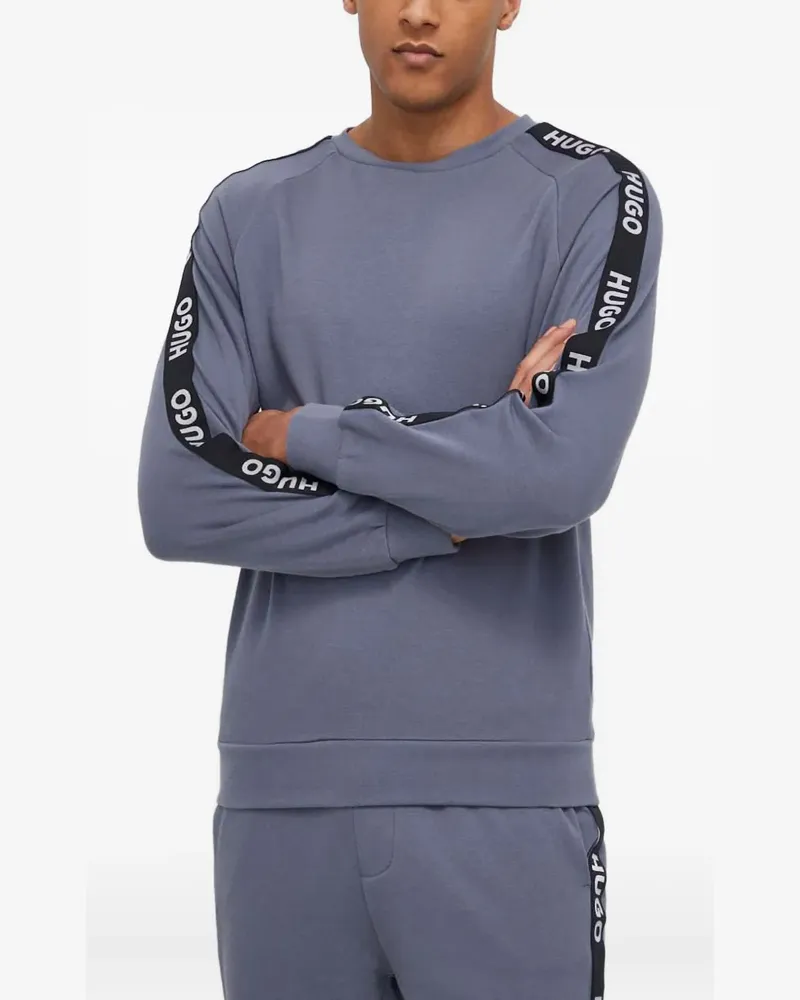 HUGO BOSS logo-tape sweatshirt - Grau Grau